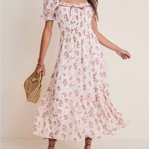Ella Ditsy Floral Midi Dress